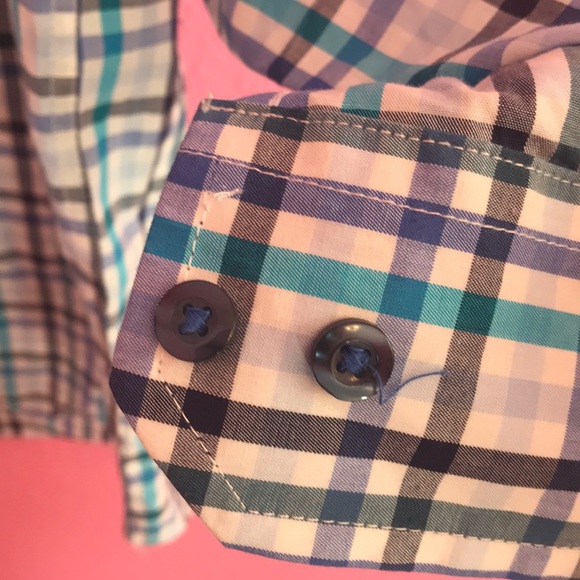 3/$20 🦋 Tasso Elba Button Down Dress Shirt EUC - Picture 3 of 7